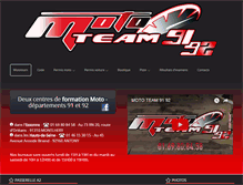 Tablet Screenshot of mototeam91.com